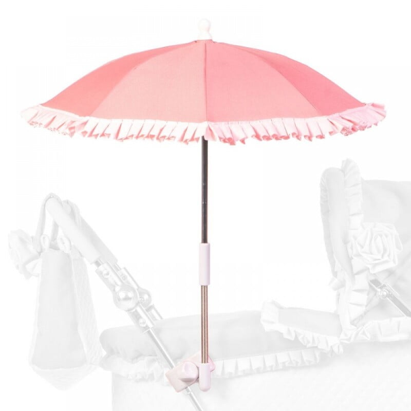 Roma Annie Dolls Pram Rain Cover Accessory With Pink Stitched Detailing 