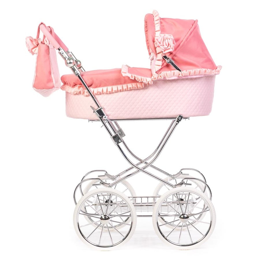 pink stroller and carseat